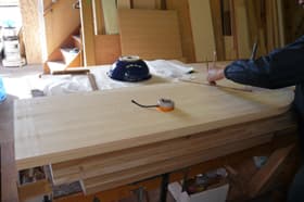 オリジナル家具製作中