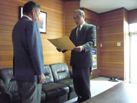 感謝状 頂きました。