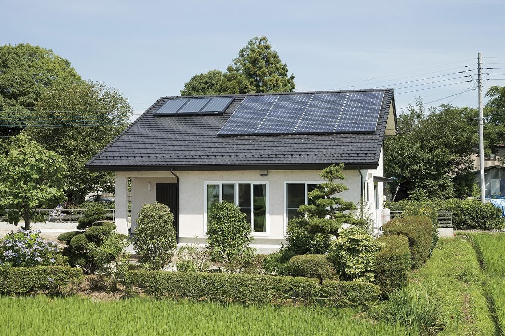 構造美を活かした、環境に配慮したナチュラル住宅