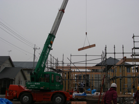 本日から本格的に建て方です