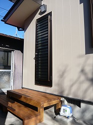 ウッドデッキに変更した勝手口