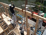 天候に恵まれ建て方